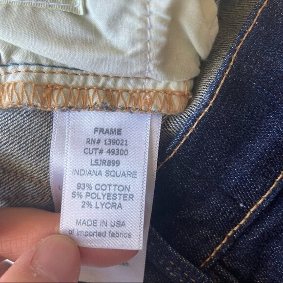 Frame Denim Indiana Square Distressed Le De Jeanne Ripped Skinny Jeans - Picture 12 of 13